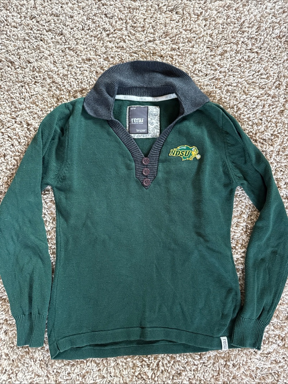 NDSU Green V-Neck Sweater — Pajar Design